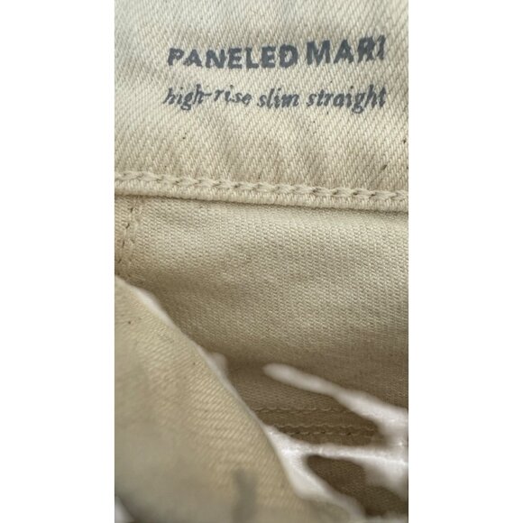 Adriano Goldschmied Size 27 Off White Skinny Jeans Comfort Stretch 5-Pocket - Picture 9 of 14